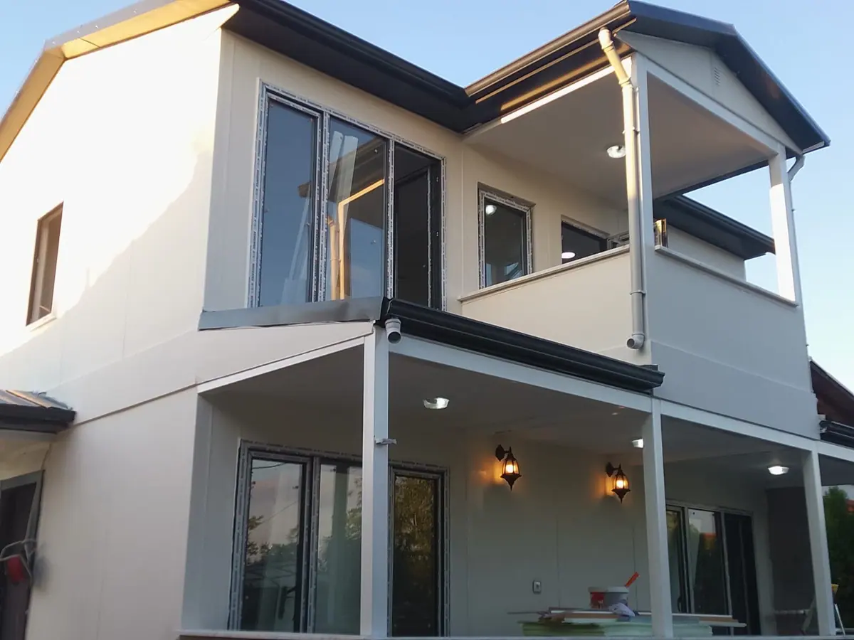 Düzce — teslim edilen çift katlı prefabrik ev (2/5)